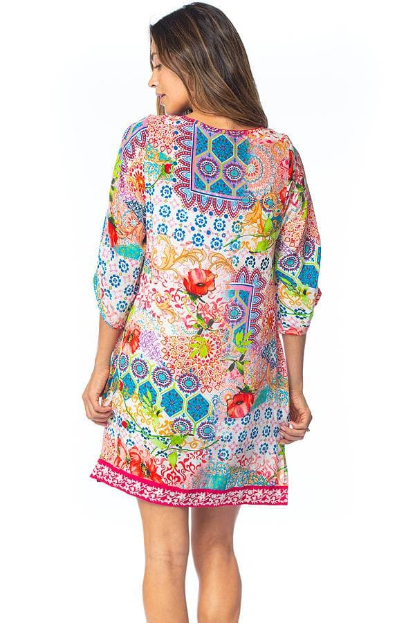 Dress Tunic Cupro 2pc Coral Pr