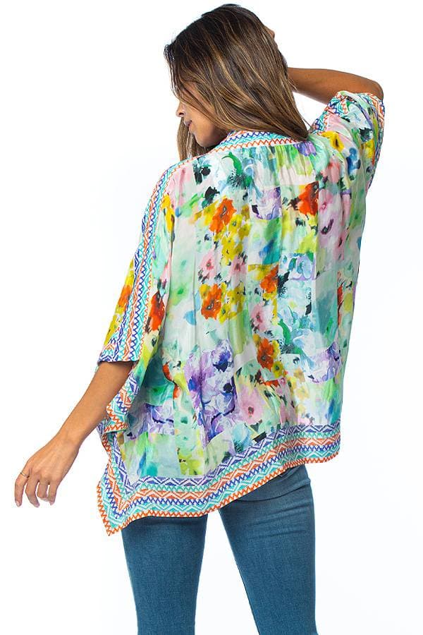 Cardigan Kimono Trimmed Raelyn