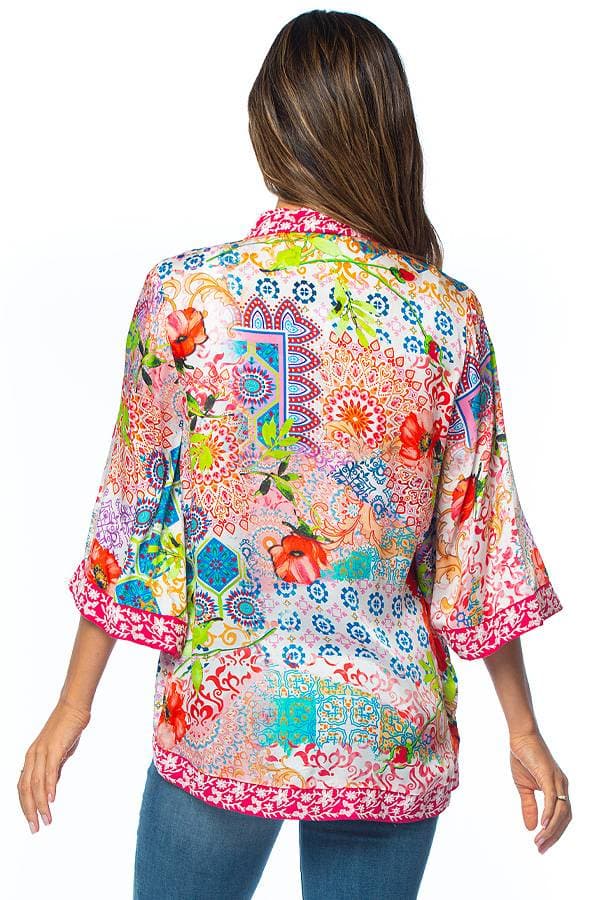 Cardigan Kimono Trimmed Karma - 19500 - Alternative view 2