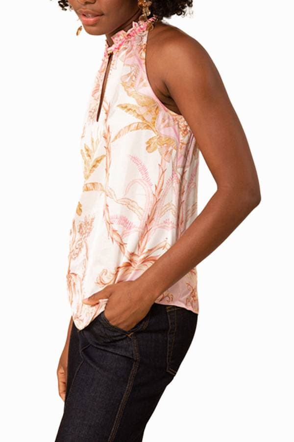 White Top Halter Race Chain Neck | Women's - $144.00 - View 2 of 3