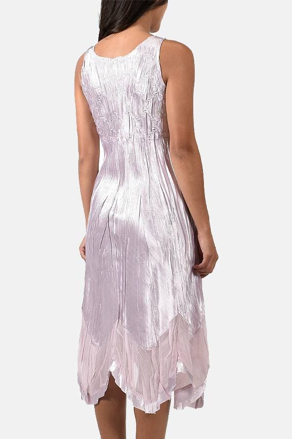 2pc Ensemble In Pink Lotus Charmeuse and Chiffon | Komarov Dress