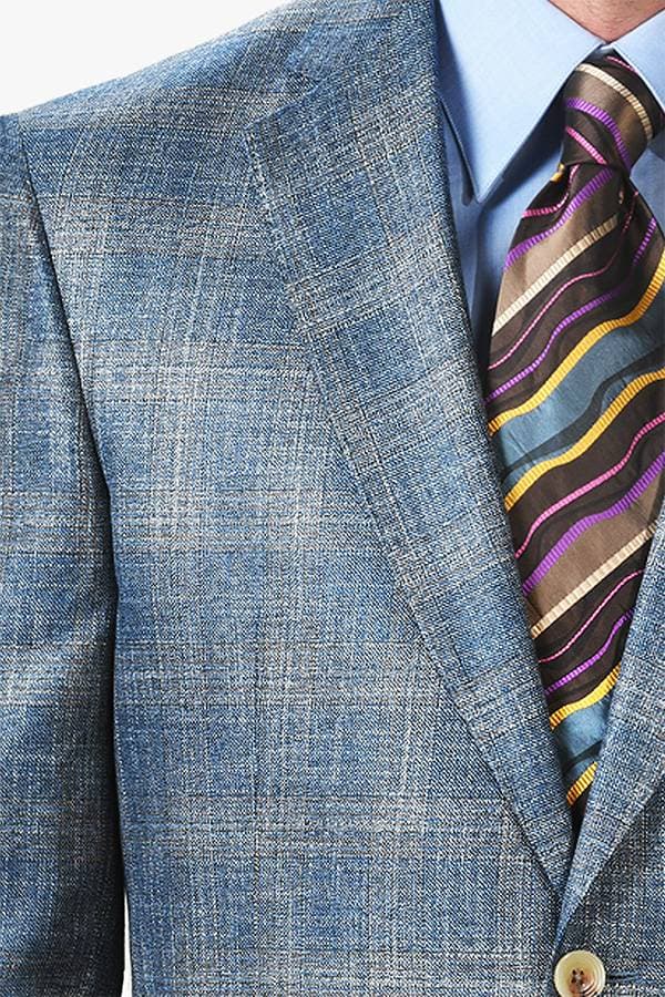 Plaid Tweed Bamboo Blazer Jacket - 167500 - Alternative view 2