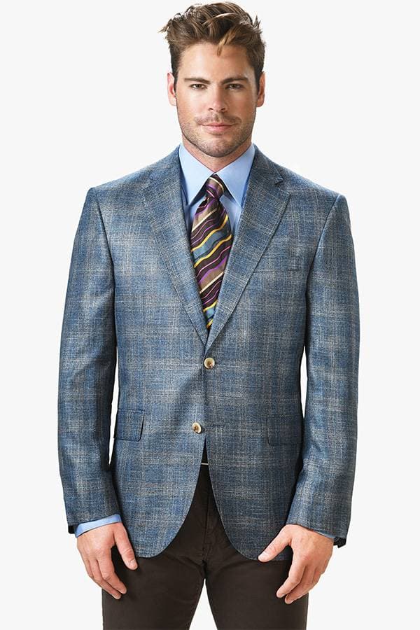 Plaid Tweed Bamboo Blazer Jacket - 167500 - Main product view