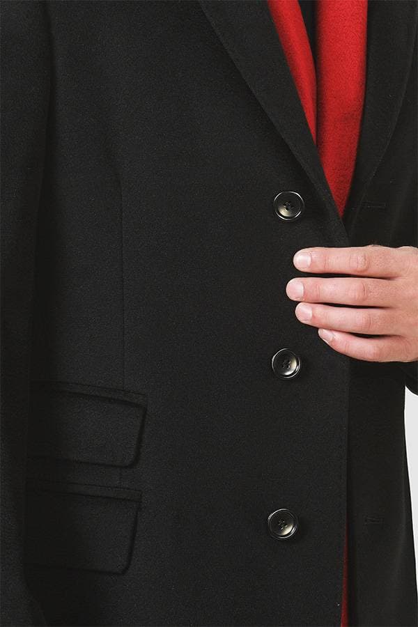 Black Cashmere Coat -  - View 3 of 3