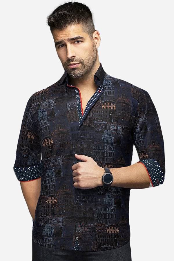 Printed City Cotton Shirt - 0 - Main product view