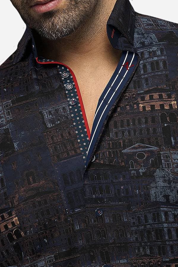 Printed City Cotton Shirt - 0 - Alternative view 2