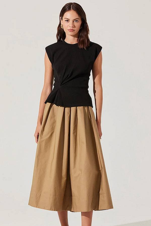 Side Pleat Top