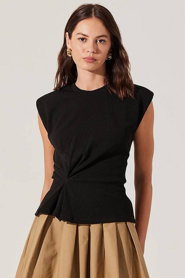 Side Pleat Top