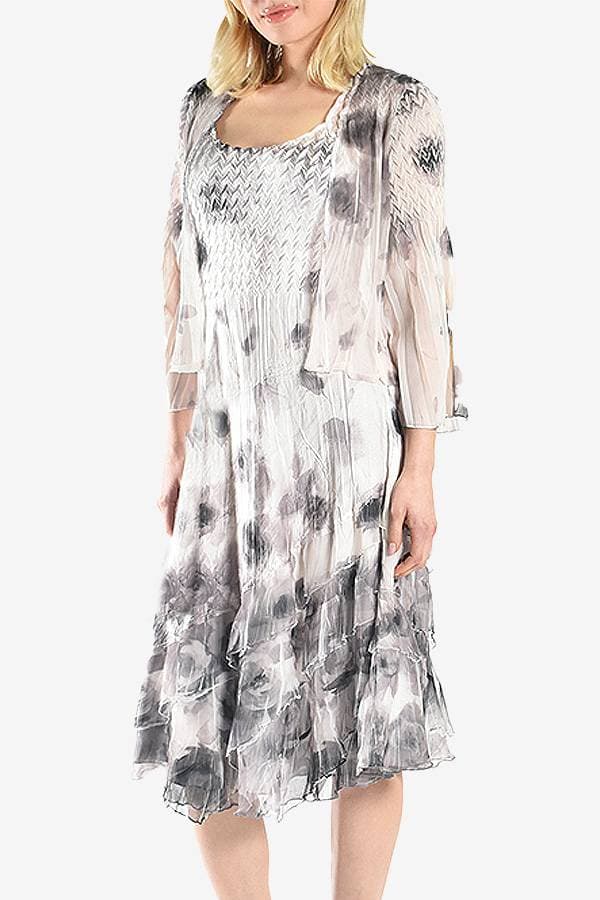 2Pc Dress and Jacket Ensemble | Komarov Dress