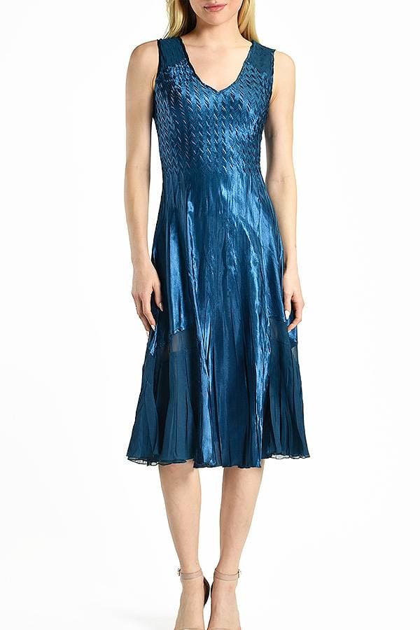 Blue 2pc Ensemble Ruffle Jacket with Dress | Komarov Dress - $565.00 - View 5 of 6