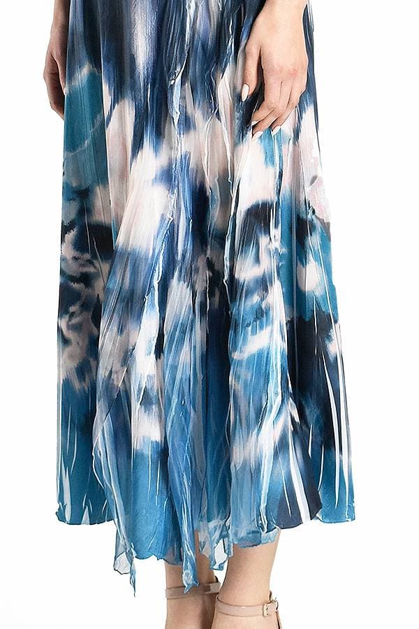 Sleeveless Vneck Ruffle Front Dress | Komarov Dress