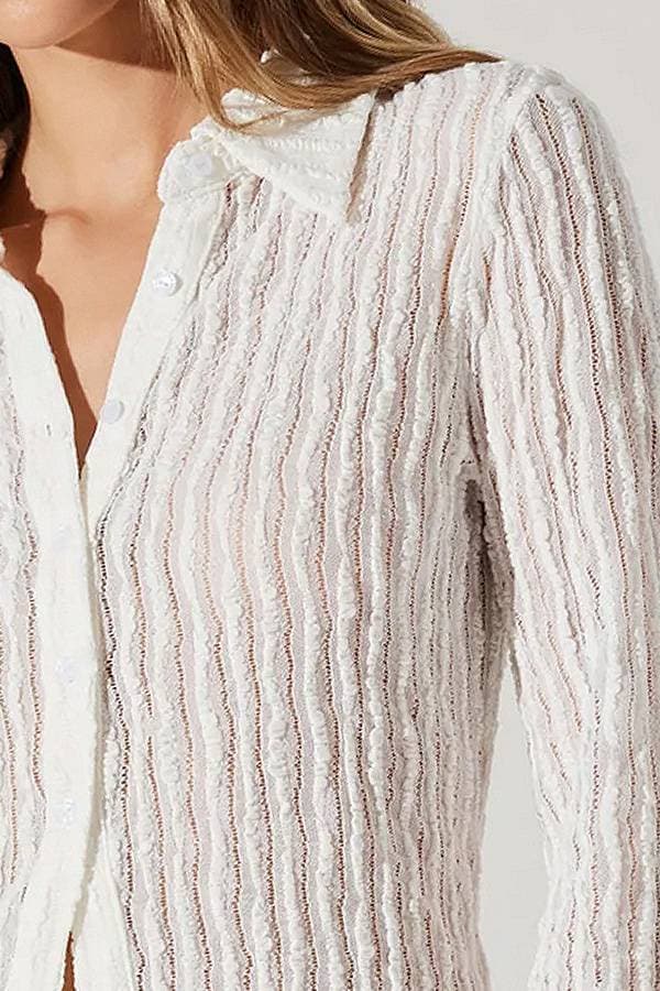 Sheer Lace Top -  - View 3 of 5