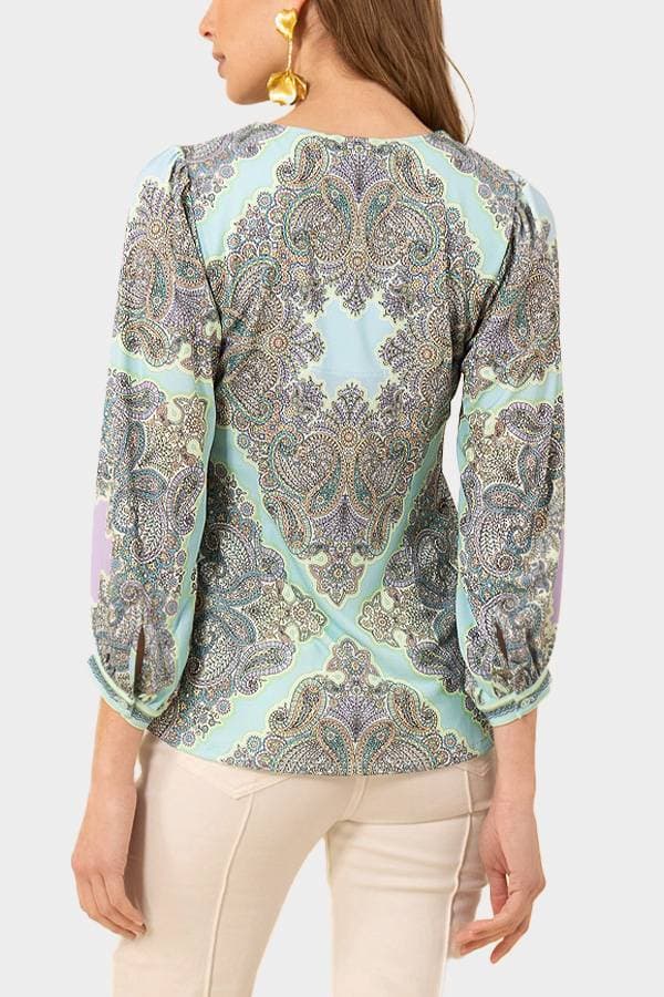 Hale Bob Paisley Print Top