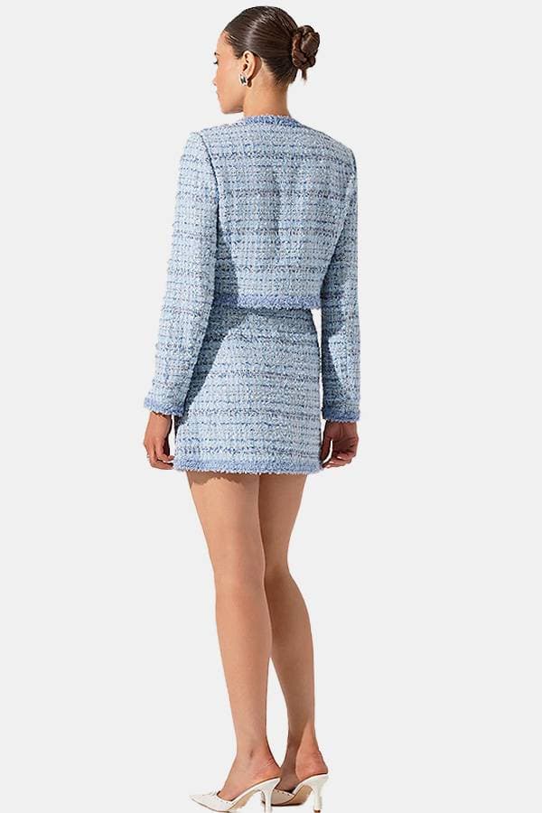 Jacket Tweedy Crop Blue Multi -  - View 3 of 6