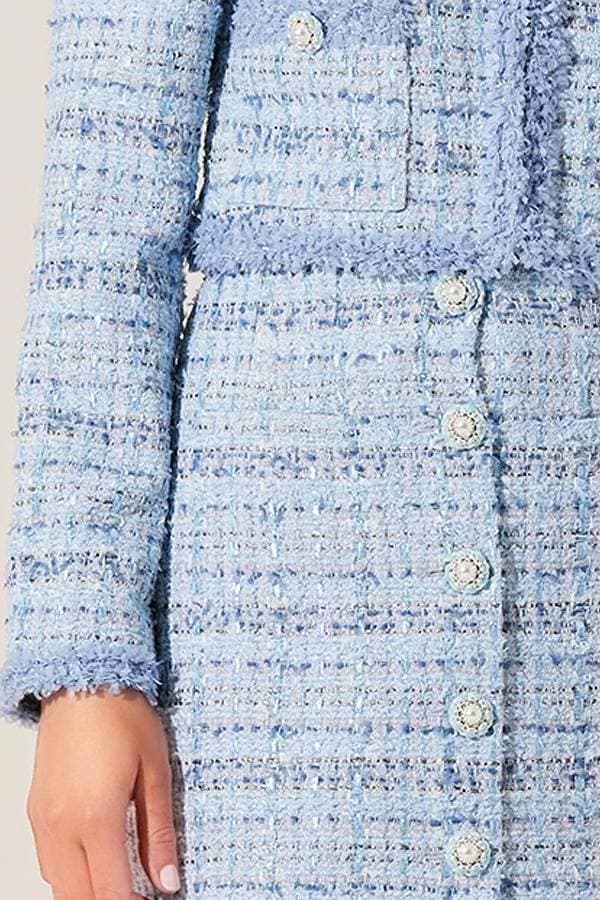 Jacket Tweedy Crop Blue Multi | Women's - $265.00 - View 4 of 5