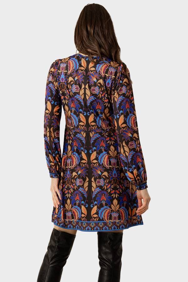 Vneck Printed Dress