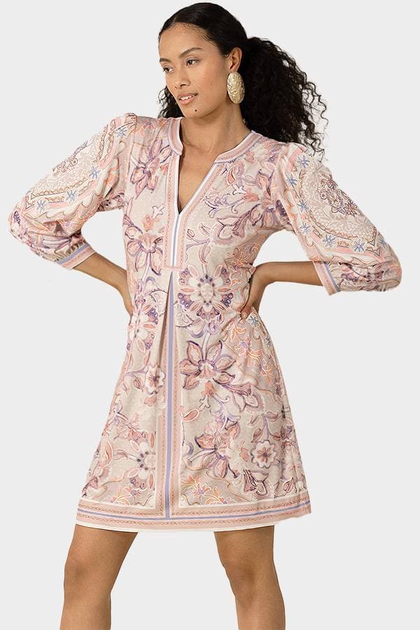 Hale Bob Lined Floral Dress