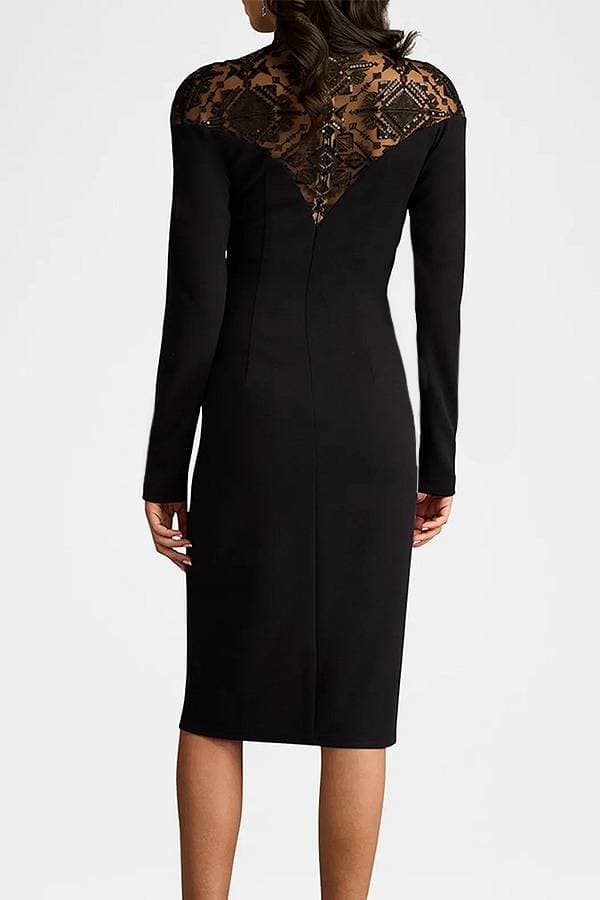 Black Tadashi Deco Illusion Dress | Women's - $495.00 - View 2 of 6