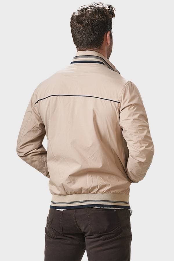 Reversible Cream White and Navy Jacket | Men's - $325.00 - View 4 of 4