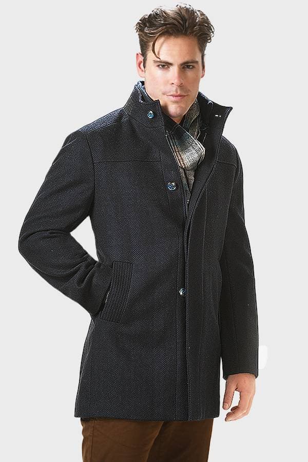 Black Long Coat – Cashmere &amp; Wool | Men's - $495.00 – $545.00 - View 2 of 4