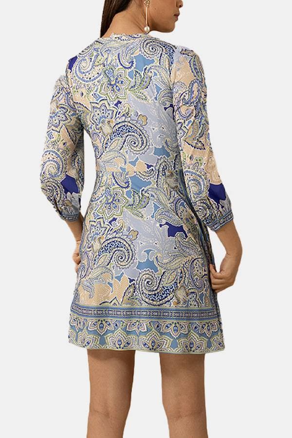 Blue Hale Bob Paisley Print Dress | Women's - $285.00 - View 2 of 4