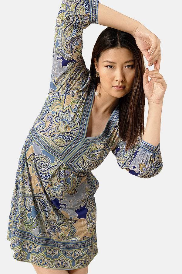 Blue Hale Bob Paisley Print Dress | Women's - $285.00 - View 3 of 4