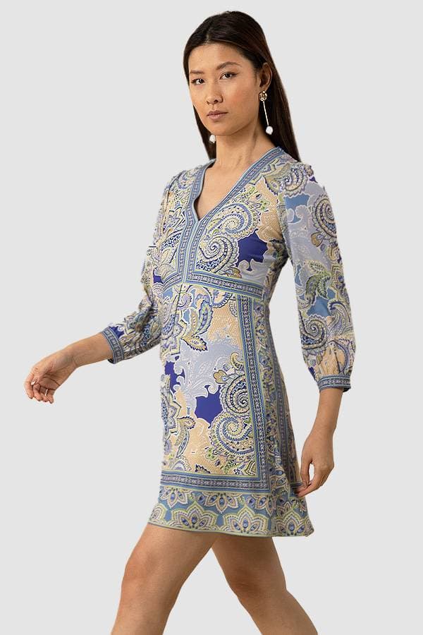 Blue Hale Bob Paisley Print Dress | Women's - $285.00 - View 4 of 4