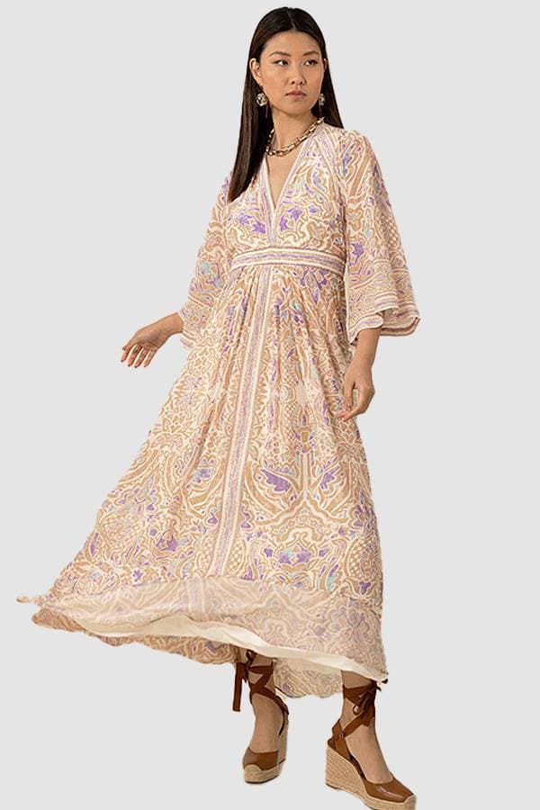 Beige Hale Bob Viscose Maxi | Women's - $485.00 - View 3 of 4