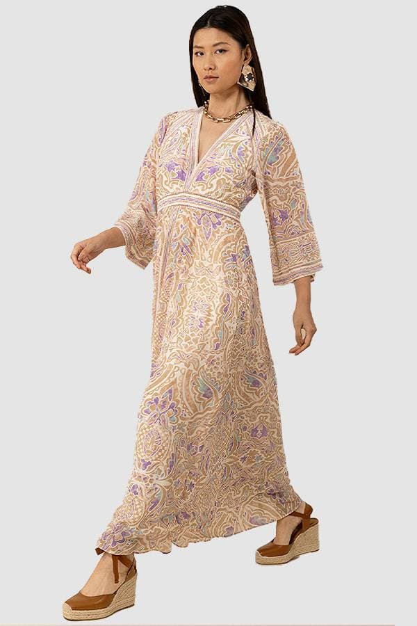 Beige Hale Bob Viscose Maxi | Women's - $485.00 - View 4 of 4