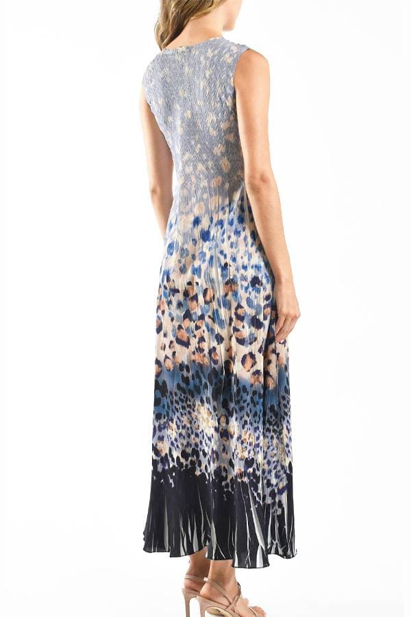 Sky Leopard Long Dress | Komarov Dress