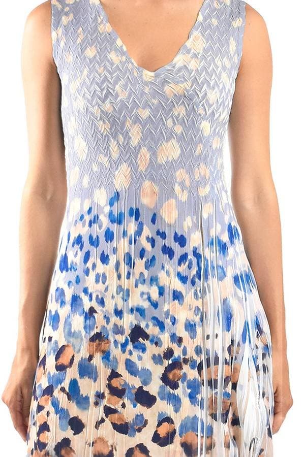 Sky Leopard Long Dress | Komarov Dress