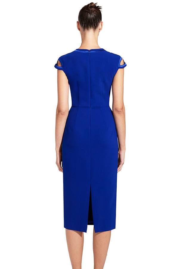 Royal Blue Cocktail Dress | Women's - $395.00 - View 2 of 3