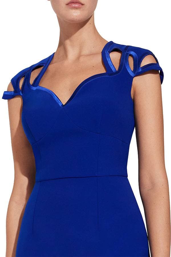 Royal Blue Cocktail Dress | Women's - $395.00 - View 3 of 3