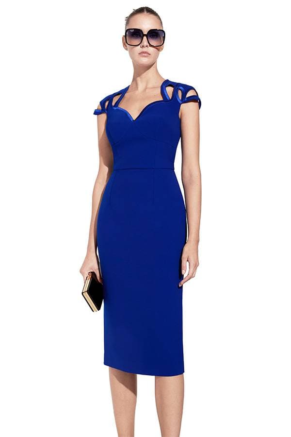 Royal Blue Cocktail Dress - 39500 - Main product view