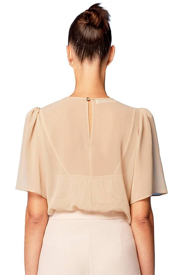 Beige Lace Blouse
