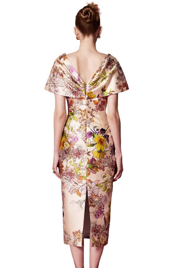 Portrait-Collar Cocktail Dress - 47500 - Alternative view 2
