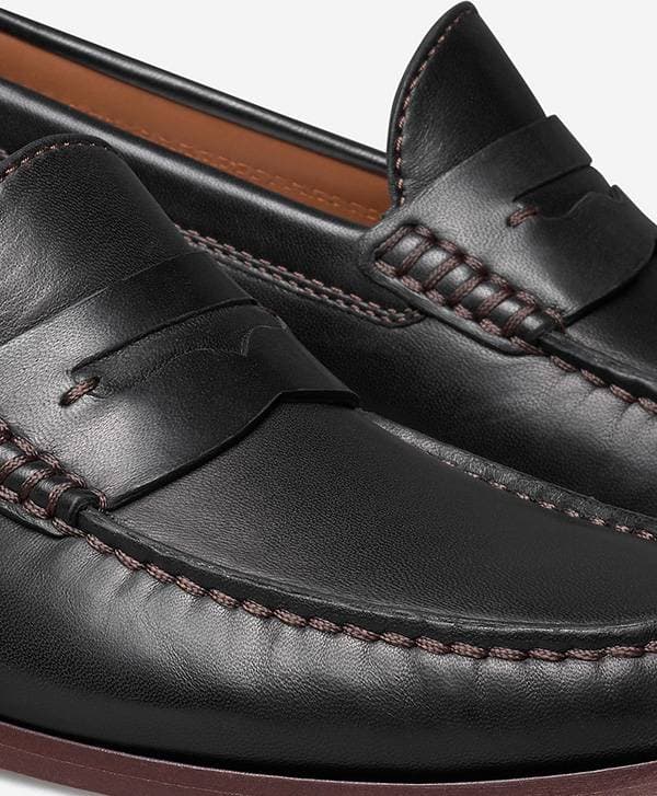 Black Penny Loafer Sheepskin