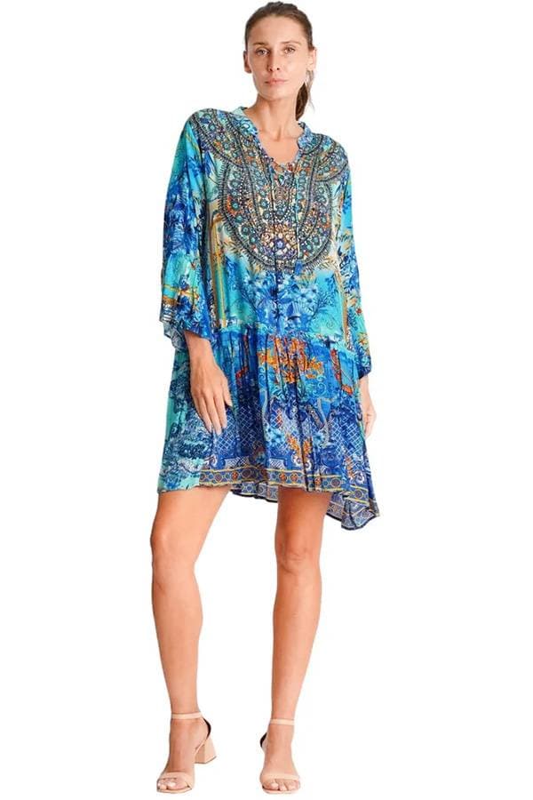 Porcelain Print Dress Coverup - 26500 - Main product view