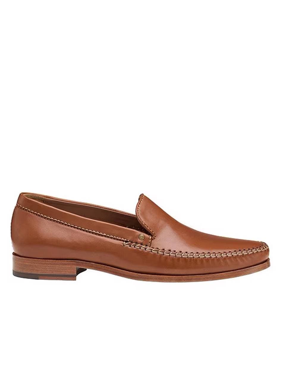 Cognac Sheepskin Leather Loafer