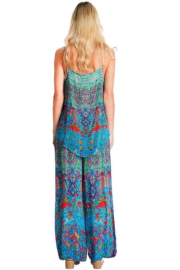 2 Pieces Viscose Silk Pant Set