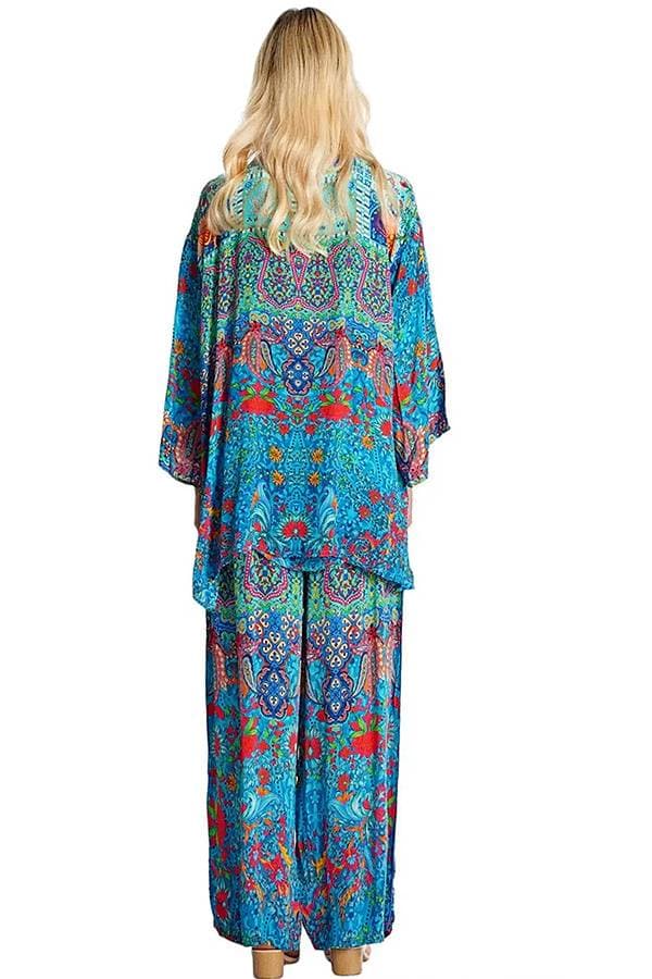 Silk Viscose Cardigan Kimono