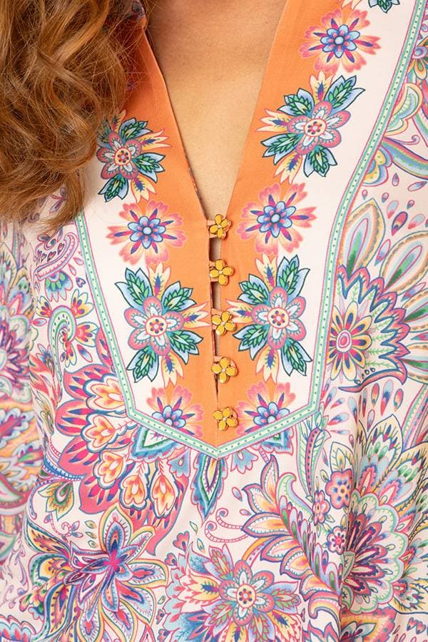 Pink Flower Burst Top | Women's - $195.00 - View 3 of 4
