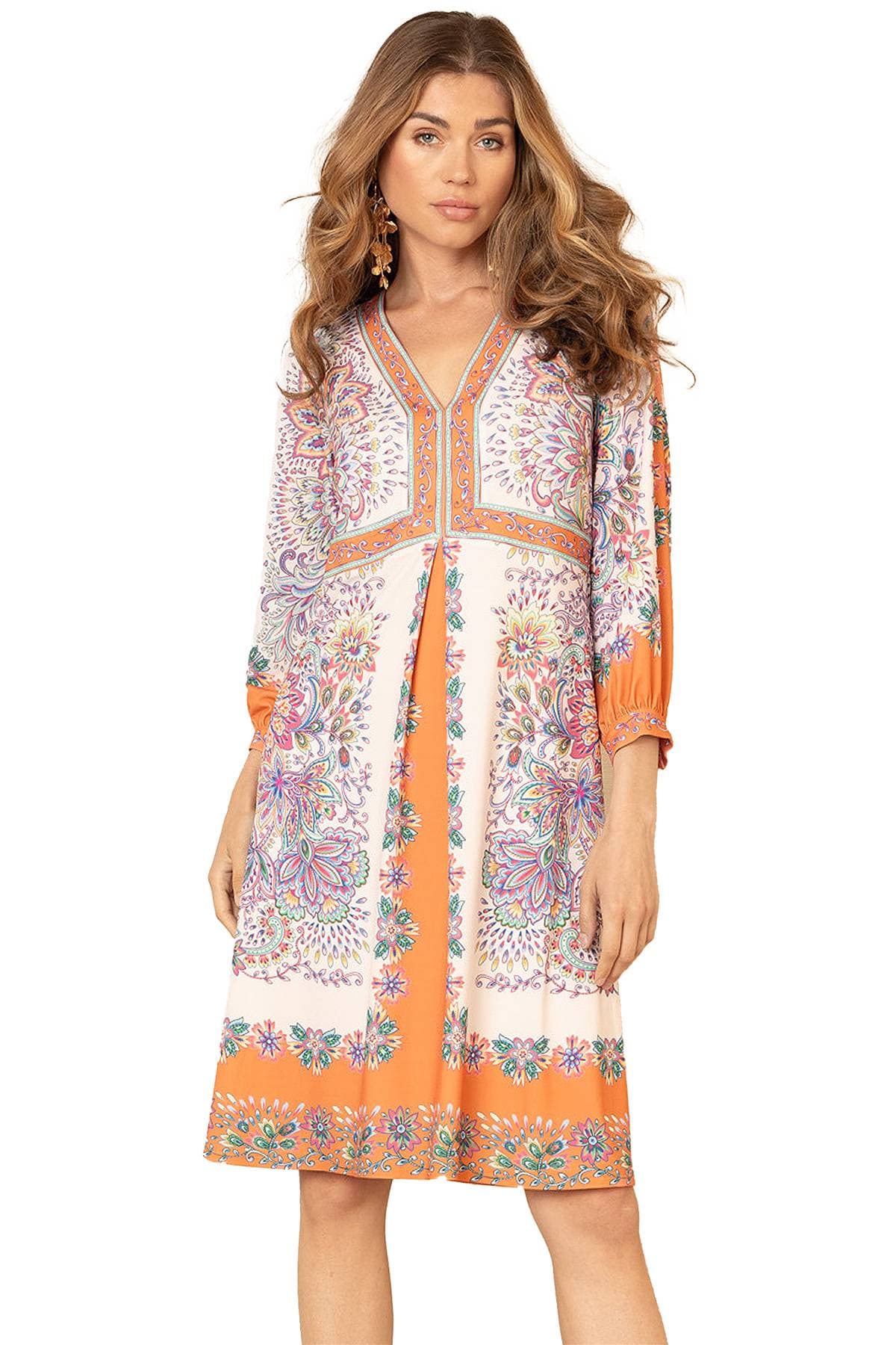Flower Burst Print Dress