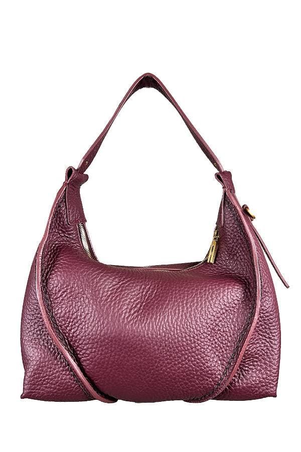 Medium Leather Hobo - Made in Italy