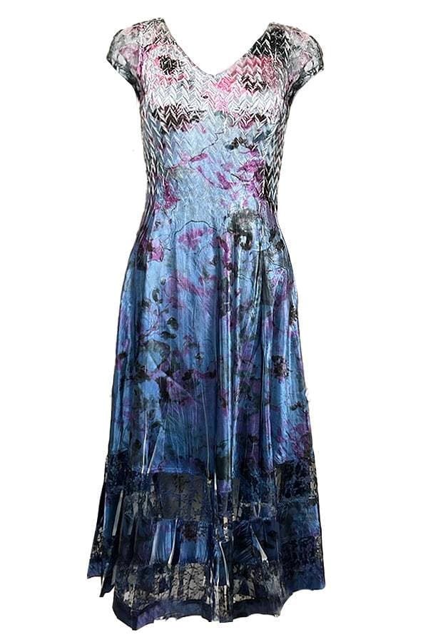 Ombre Floral Plisse Dress | Komarov Dress