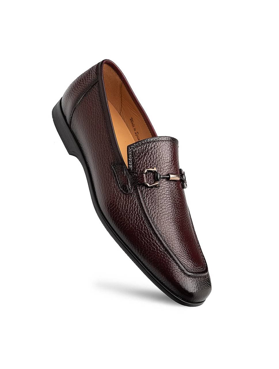 Bordeaux Red Genuine Deerskin Bit Slip-On Loafer | Men's - $385.00 - View 3 of 5