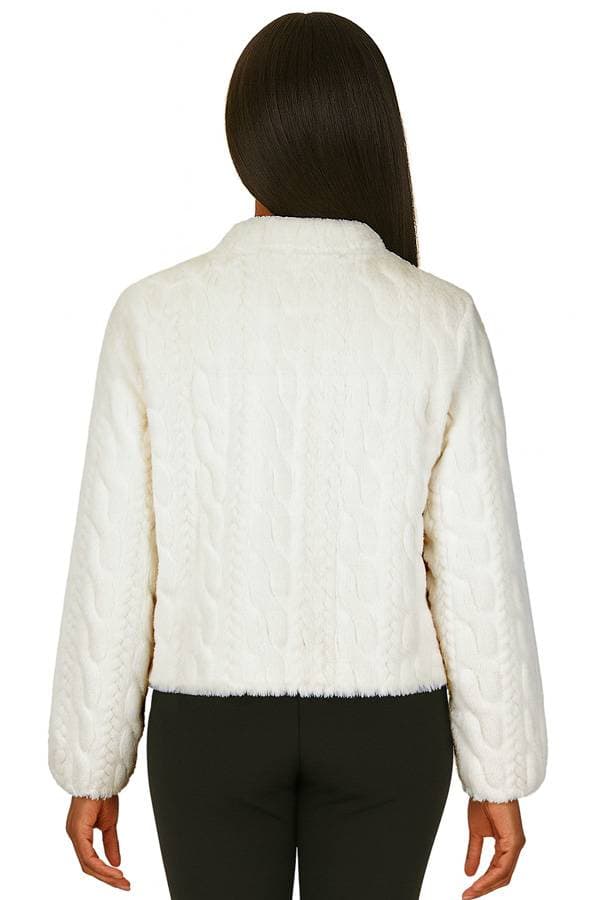 Faux Fur Cable Jacket -  - Alternative view 2