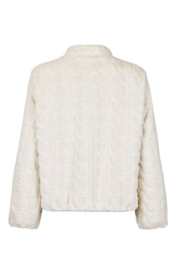Faux Fur Cable Jacket -  - View 4 of 5