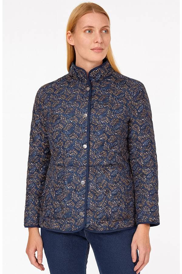 Reversible Navy Quilted Coat -  - Main product view