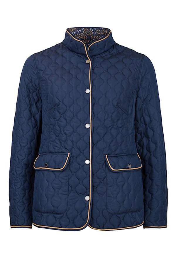 Reversible Navy Quilted Coat